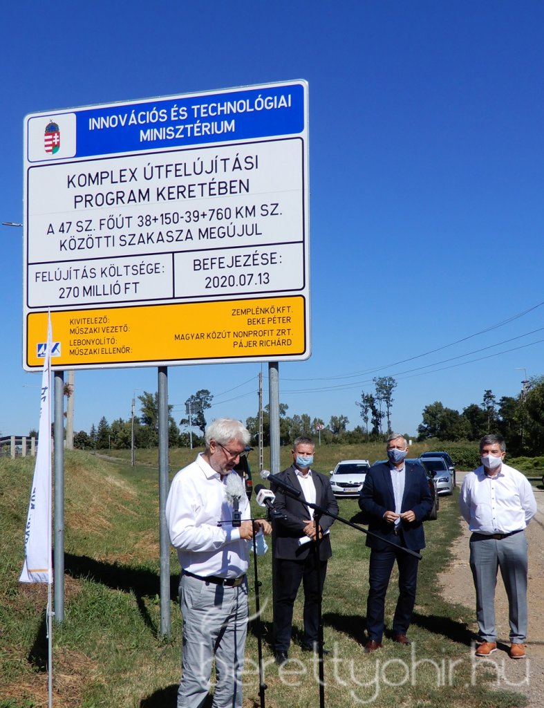 megújult az 47-es főút szentmártoni szakasza 01